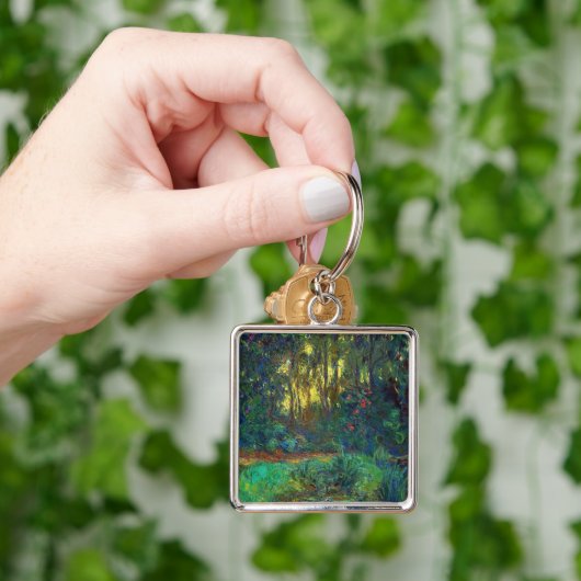 Claude Monet - Ecke eines Teiches mit Wasserlilien Schlüsselanhänger (Hand)