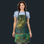 Claude Monet - Ecke eines Teiches mit Wasserlilien Schürze<br><div class="desc">Coin du bassin aux nympheas / Corner of a Pond with Wasserlilien - Claude Monet,  Oil on Leinwand,  1918</div>