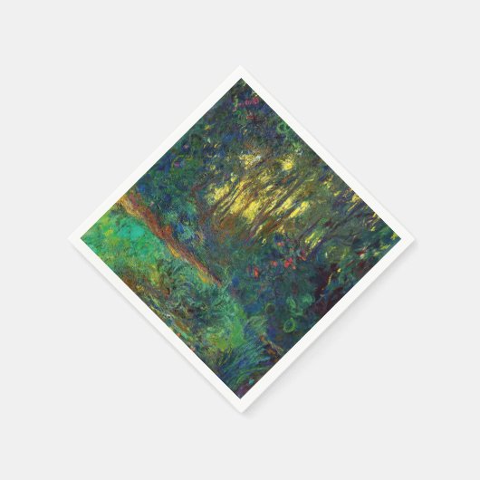 Claude Monet - Ecke eines Teiches mit Wasserlilien Serviette (Ecke)