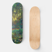 Claude Monet - Ecke eines Teiches mit Wasserlilien Skateboard (Vorderseite)