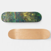 Claude Monet - Ecke eines Teiches mit Wasserlilien Skateboard (Horizontal)