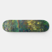 Claude Monet - Ecke eines Teiches mit Wasserlilien Skateboard (Horizontal)