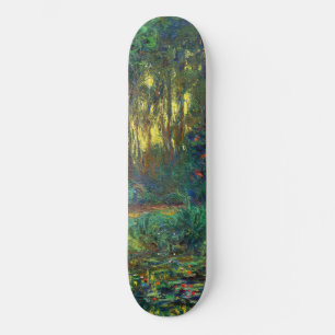 Claude Monet - Ecke eines Teiches mit Wasserlilien Skateboard