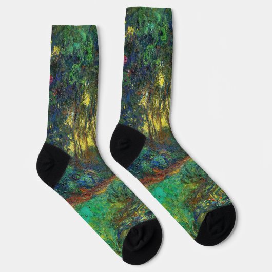 Claude Monet - Ecke eines Teiches mit Wasserlilien Socken (Rechts)