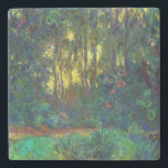 Claude Monet - Ecke eines Teiches mit Wasserlilien Steinuntersetzer<br><div class="desc">Coin du bassin aux nympheas / Corner of a Pond with Wasserlilien - Claude Monet,  Oil on Leinwand,  1918</div>