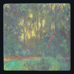 Claude Monet - Ecke eines Teiches mit Wasserlilien Steinuntersetzer<br><div class="desc">Coin du bassin aux nympheas / Corner of a Pond with Wasserlilien - Claude Monet, Oil on Leinwand, 1918</div>