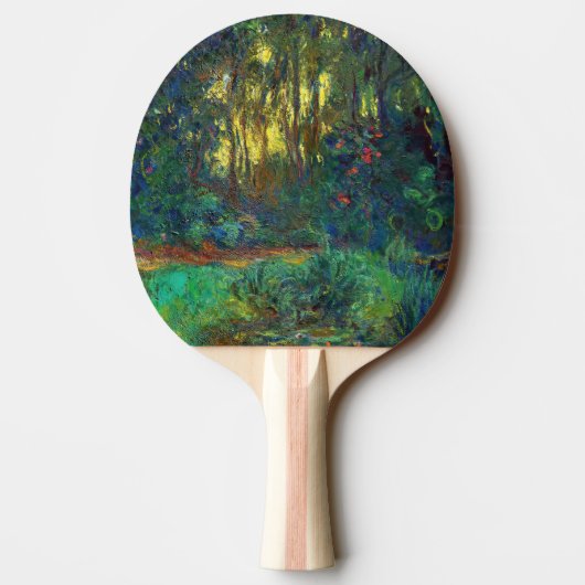 Claude Monet - Ecke eines Teiches mit Wasserlilien Tischtennis Schläger (Rückseite)