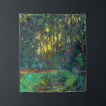 Claude Monet - Ecke eines Teiches mit Wasserlilien Wandteppich<br><div class="desc">Coin du bassin aux nympheas / Corner of a Pond with Wasserlilien - Claude Monet,  Oil on Leinwand,  1918</div>