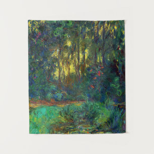 Claude Monet - Ecke eines Teiches mit Wasserlilien Wandteppich