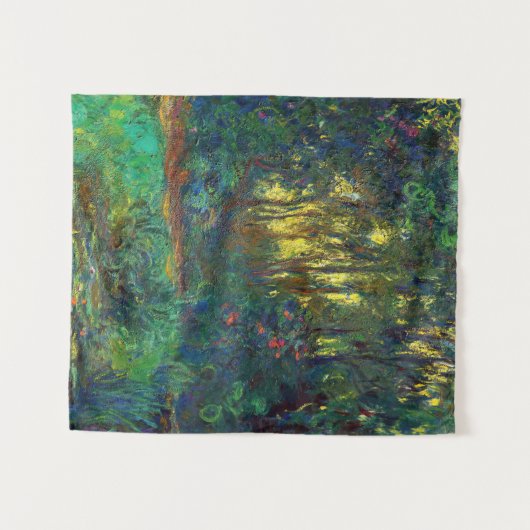 Claude Monet - Ecke eines Teiches mit Wasserlilien Wandteppich (Vorderseite (Horizontal))