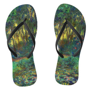 Claude Monet - Ecke eines Teichs mit Seerosen Badesandalen
