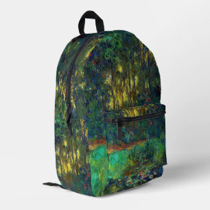 Claude Monet - Ecke eines Teichs mit Seerosen Bedruckter Rucksack