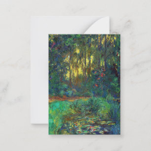 Claude Monet - Ecke eines Teichs mit Seerosen Mitteilungskarte