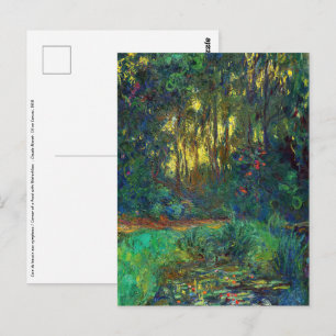 Claude Monet - Ecke eines Teichs mit Seerosen Postkarte