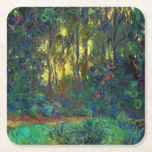 Claude Monet - Ecke eines Teichs mit Seerosen Rechteckiger Pappuntersetzer