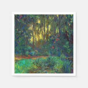 Claude Monet - Ecke eines Teichs mit Seerosen Serviette