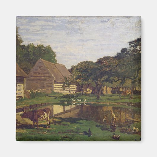 Claude Monet | Ein Bauernhof in der Normandie Magnet (Vorne)
