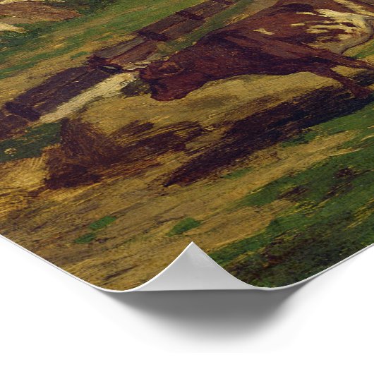 Claude Monet | Ein Bauernhof in der Normandie Poster (Ecke)