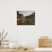 Claude Monet | Ein Bauernhof in der Normandie Poster (Küche)