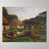 Claude Monet | Ein Bauernhof in der Normandie Poster (Vorne)