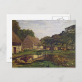 Claude Monet | Ein Bauernhof in der Normandie Postkarte (Vorne/Hinten)