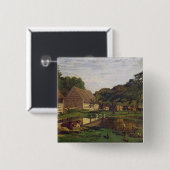 Claude Monet | ein Hof in Normandie Button (Vorne & Hinten)