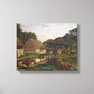 Claude Monet ein Hof in Normandie Leinwanddruck