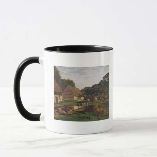 Claude Monet | ein Hof in Normandie Tasse (Links)