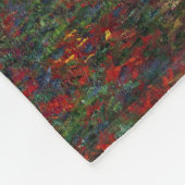 Claude Monet | Ein Weg im Monet-Garten Fleecedecke (Ecke)