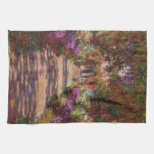 Claude Monet | Ein Weg im Monet-Garten Geschirrtuch (Horizontal)