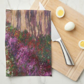 Claude Monet | Ein Weg im Monet-Garten Geschirrtuch (Viertel Falte)