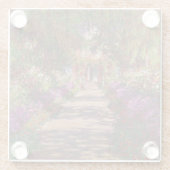 Claude Monet | Ein Weg im Monet-Garten Glasuntersetzer (Rückseite)