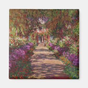 Claude Monet Ein Weg im Monet-Garten Magnet