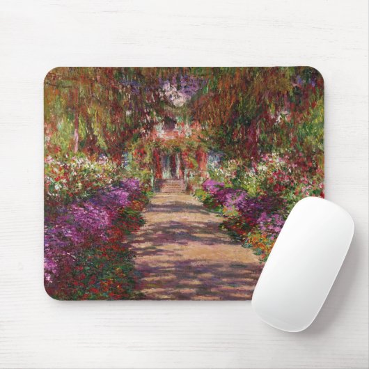 Claude Monet | Ein Weg im Monet-Garten Mousepad (Mit Mouse)