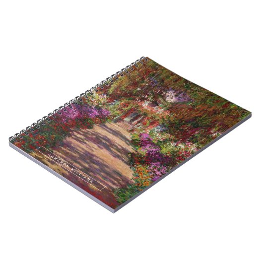 Claude Monet | Ein Weg im Monet-Garten Notizblock (Linke Seite)