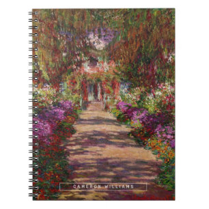 Claude Monet   Ein Weg im Monet-Garten Notizblock