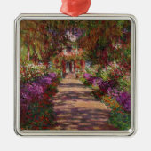 Claude Monet | Ein Weg im Monet-Garten Ornament Aus Metall (Vorne)