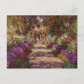 Claude Monet | Ein Weg im Monet-Garten Postkarte (Vorderseite)