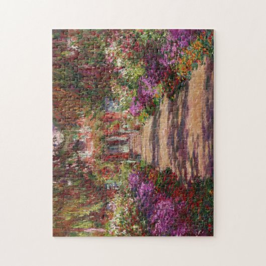 Claude Monet | Ein Weg im Monet-Garten Puzzle (Vertikal)