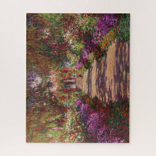 Claude Monet | Ein Weg im Monet-Garten Puzzle (Vertikal)