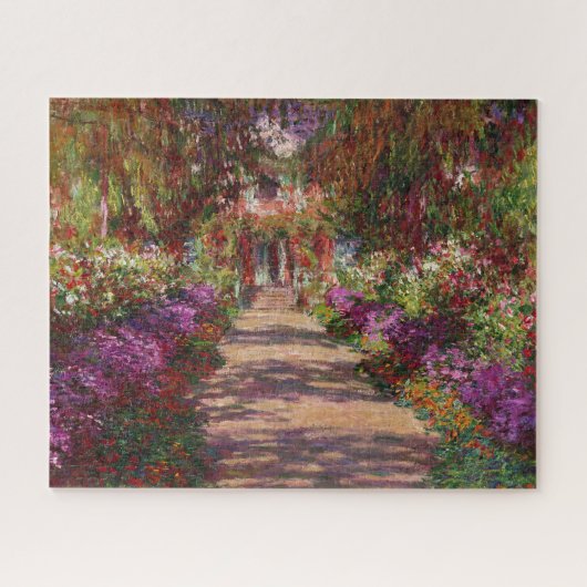 Claude Monet | Ein Weg im Monet-Garten Puzzle (Horizontal)