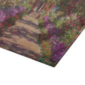 Claude Monet | Ein Weg im Monet-Garten Schneidebrett (Ecke)