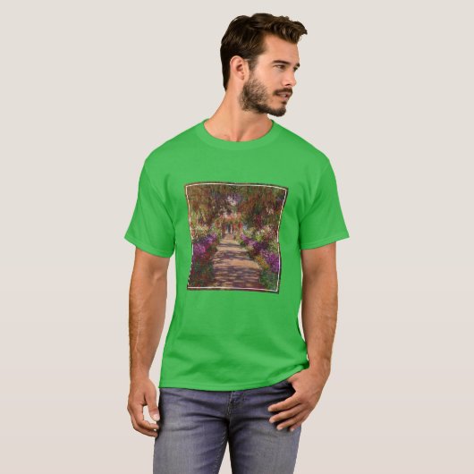 Claude Monet | Ein Weg im Monet-Garten T-Shirt (Vorne ganz)