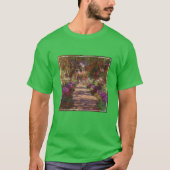 Claude Monet | Ein Weg im Monet-Garten T-Shirt (Vorderseite)