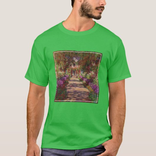 Claude Monet | Ein Weg im Monet-Garten T-Shirt (Vorderseite)