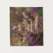 Claude Monet | Ein Weg im Monet-Garten Wandteppich (Vorderseite)