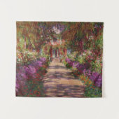 Claude Monet | Ein Weg im Monet-Garten Wandteppich (Vorderseite (Horizontal))