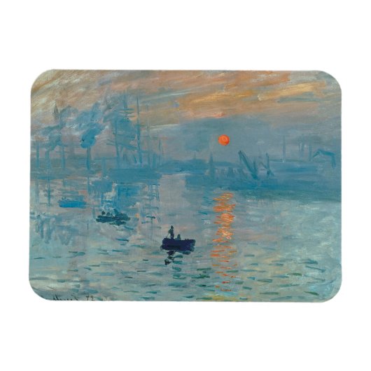 CLAUDE MONET - Eindruck, Sonnenaufgang 1872 Magnet (Horizontal)
