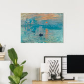 CLAUDE MONET - Eindruck, Sonnenaufgang 1872 Poster (Heimbüro)