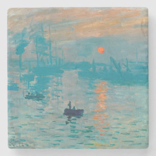CLAUDE MONET - Eindruck, Sonnenaufgang 1872 Steinuntersetzer